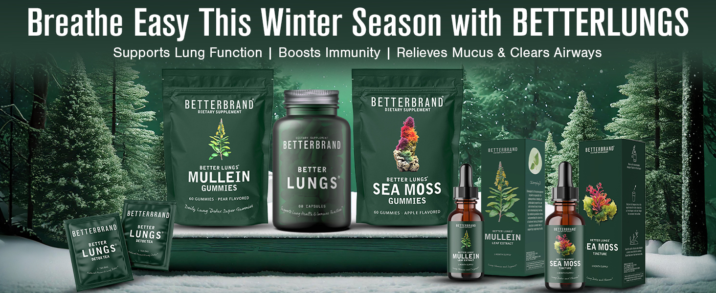 mullein gummies sea moss gummies betterlungs clears airways